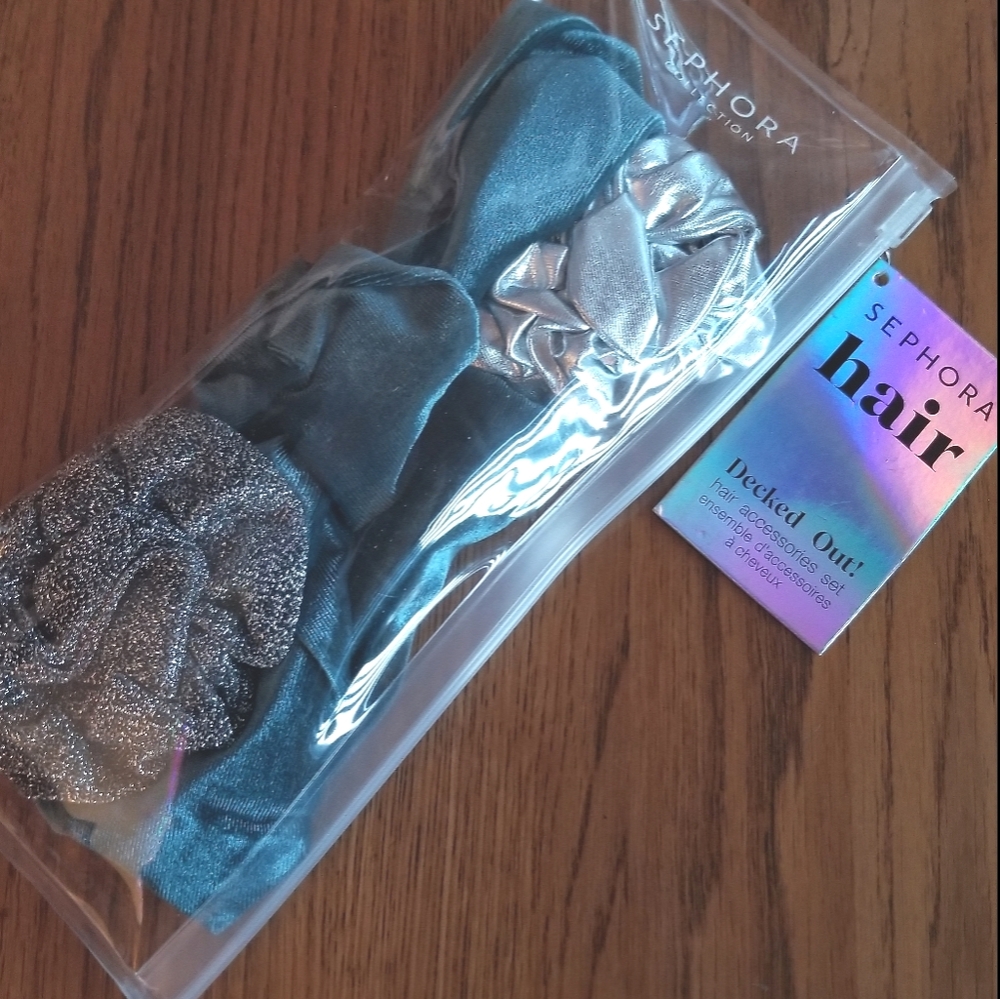 Sephora scrunchie headband set 3 pc
